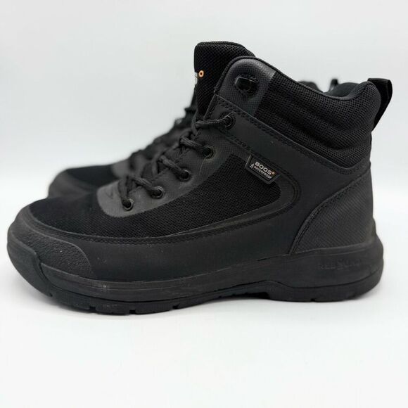 Bogs Shale Mid Glacialgrip WP Black Work Boots - Men’s US 9 / EU 42 - Picture 5 of 12